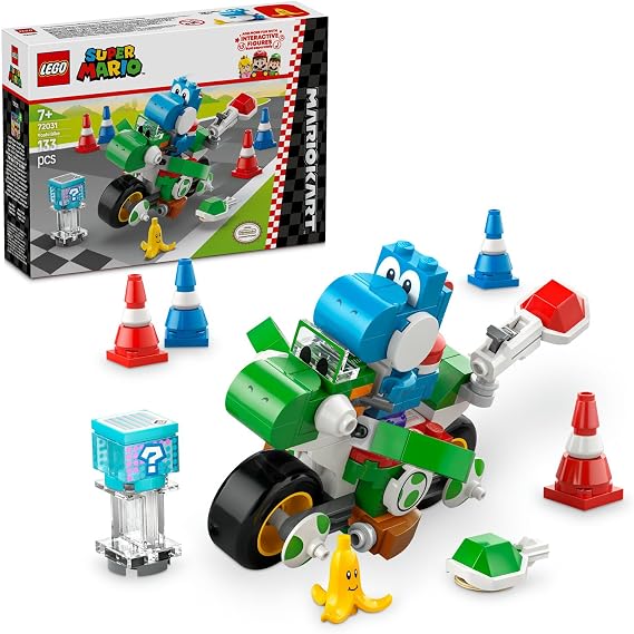 LEGO Super Mario: Mario Kart – Yoshi Bike 72031, Creative Toy Making Set for Boys and Girls and Gamers 7 and Over, Birthday Gift for Gamers (133 Pieces)