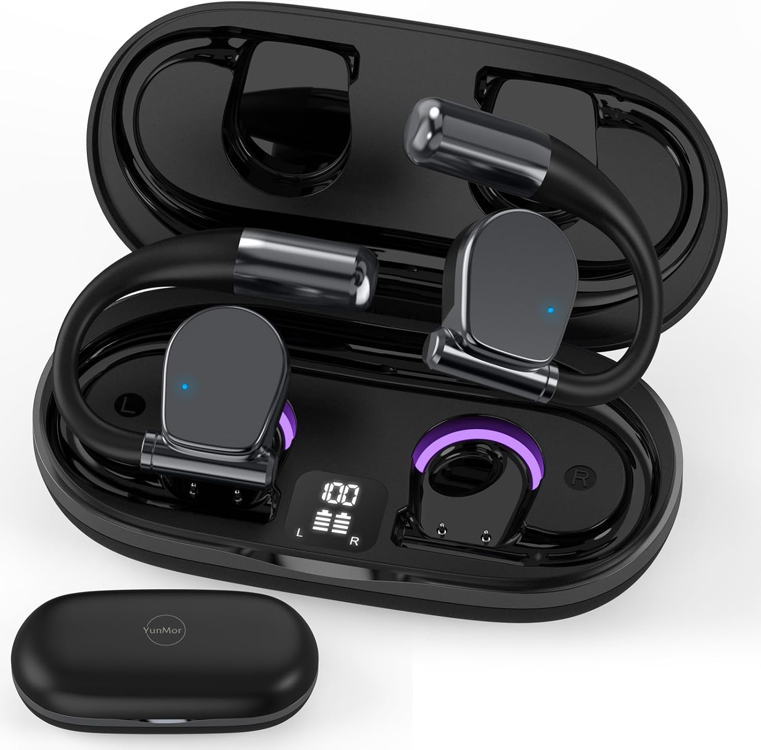 Translation Headphones Real Time Language Translator Earbuds Headphones in 144 Languages, OWS Wireless Headphones Noise Canceling, Long Battery Life Ideal for Travel and Business Learning Compatible with iOS and Android