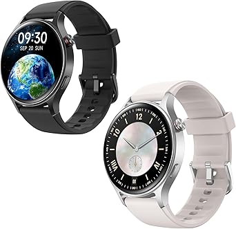 Fitpolo Smart Watch 1.8" Touchscreen Fitness Tracker Watches Blood Oxygen Heart Rate Monitor,Calls,Alexa Built-in, Sleep Calorie Step Counter Waterproof Activity Trackers for Android iPhone