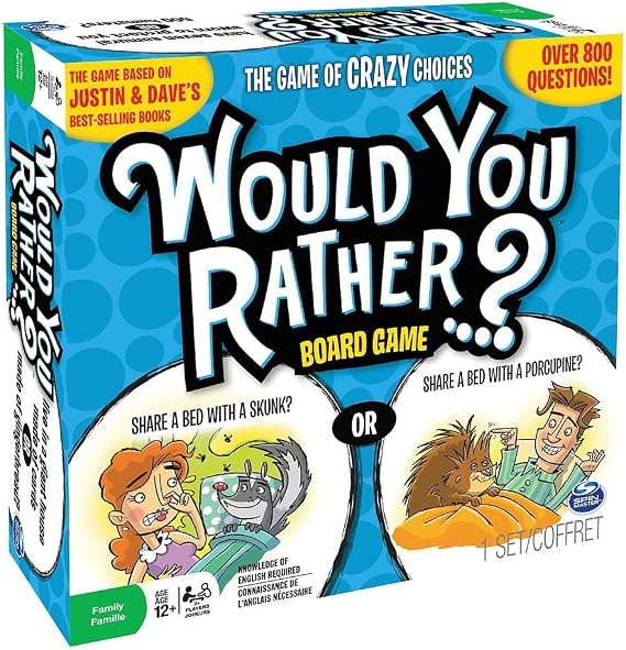 Spin Master Games 2014 Would You Rather Board Game