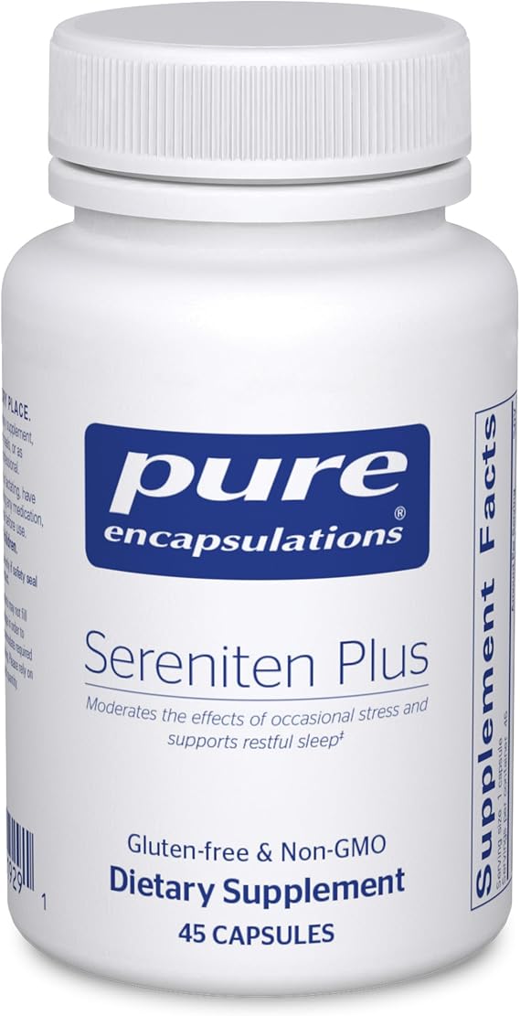 Pure Encapsulations Sereniten Plus, 45 Capsules | Support for Occasional Stress and Restful Sleep*, Immune Support, Relaxation Support