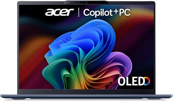 Acer Swift AI SF14-51 Laptop - Intel Core Ultra 5 226V, 16GB, 1TB SSD, Integrated Graphics, 14" 2.8K OLED Adobe & DCI-P3 100%, Windows 11, Blue