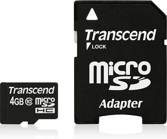 Transcend TS4GUSDHC10 4 GB microSD High Capacity (microSDHC) - Class 10 - 1 Card