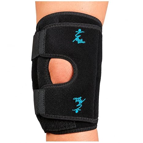 Med Spec Dynatrack Plus Patella Stabilizer Knee Brace CoolFlex Black, SM | Adjustable kneecap buttress offers dynamic stability for lasting knee support and comfort with wraparound design. 117022