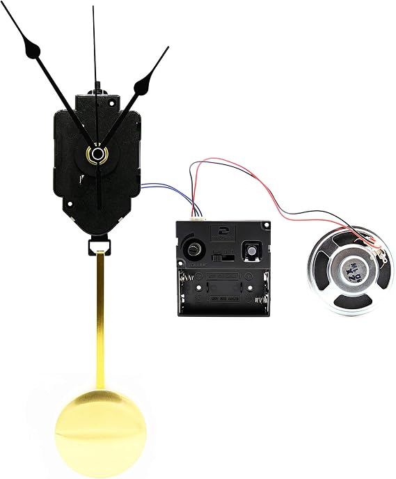 Youngtown 12888 Chime Melody Pendulum Clock Movement Mechanism 59/64" Shaft | Westminster chime Melody Pendulum Clock, fits 23/64-1/2" thickness panels with full DIY assembly instructions