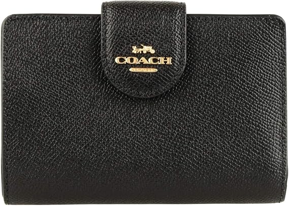 Coach 6390 C0082 C3454 Coach Women's Bifold Outlet Folding Wallet Leather Medium Corner Zip Wallet