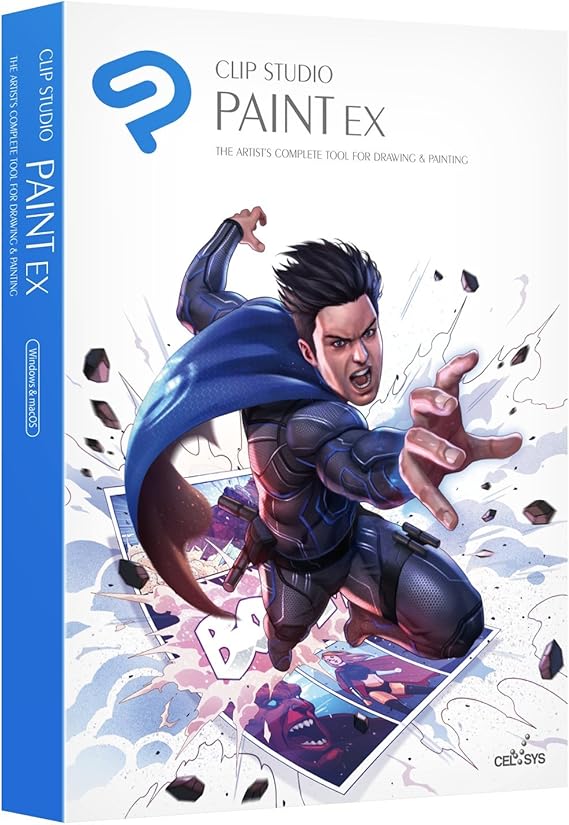 CLIP STUDIO PAINT EX - Version 1 - Licencia perpetua - para Win y MacOS, Version en espanol