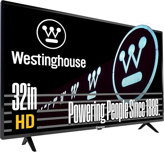 Westinghouse 32 Inch TV, HD LED Small Flat Screen Non-Smart Television, Works with Fire Stick, Roku, Apple TV, TiVo, Xumo, and Streaming Devices (2026 Model)