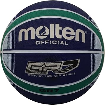 Molten Premium Rubber Basketball, Blue/Green, Official Size 7