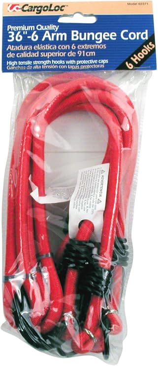 CargoLoc 62371 Bungee Cords with High Tensile Steel Hooks