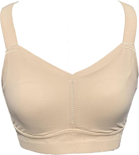 BIMEI Mastectomy Seamless Bra with Pockets for Breast Prosthesis Non-Wired Everyday Bra Post Surgery Bra2423