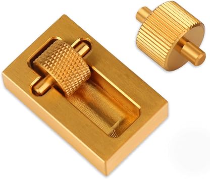 BUTUZE Leather Edge Paint Tool with 2 Brass Rollers, Essential Edge Printing Tool for Leather Craft DIY