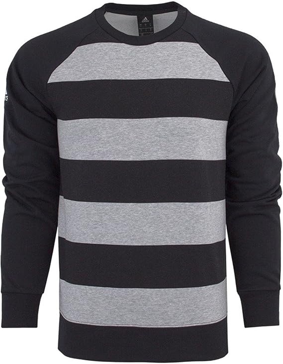 adidas 2015-2016 Real Madrid FC Graphic Sweatshirt (Black/Grey) (M)