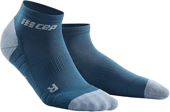 CEP Men's Compression Socks - Low Cut Socks 3.0, Blue/Grey III