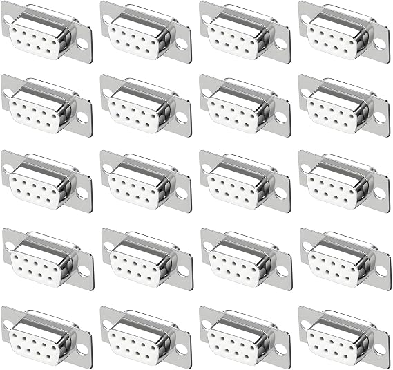 20Pcs DB9 Female RS232 D-sub Serial Solder Connector
