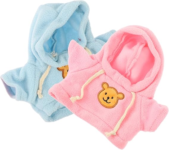 2PCS Plush Replacement Clothes Cute Bear Doll Costume