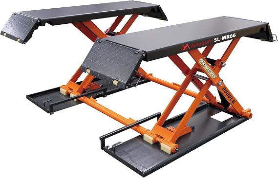 APlusLift MR66 6600LB Mid-Rise Scissor Lift with Electric Release