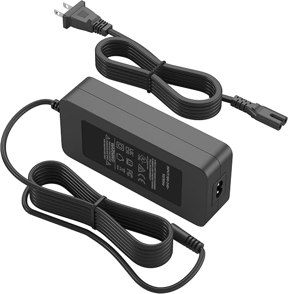 UL 3-Prong 42V AC/DC Adapter Charger Compatible with Hover-1 All-Star H1-Star HY-ASTR Hoverboard 36V 2.0Ah Self Balancing Scooter Power Supply Cord