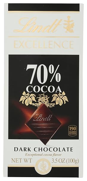 Lindt Excellence 70% Cocoa Intense Dark Chocolate Bar - 3.5oz