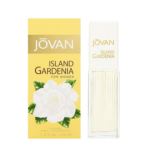 Jovan Island Gardenia Eau de Cologne Spray 1.5 fl oz Pack of 1, Notes of Neroli, Gardenia, and Sandalwood, Womens Fragrance, Long Lasting, Everyday Fragrance, Travel Size