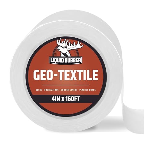 Liquid Rubber Geo-Textile Fabric Roll, 4 Inch x 160 Foot