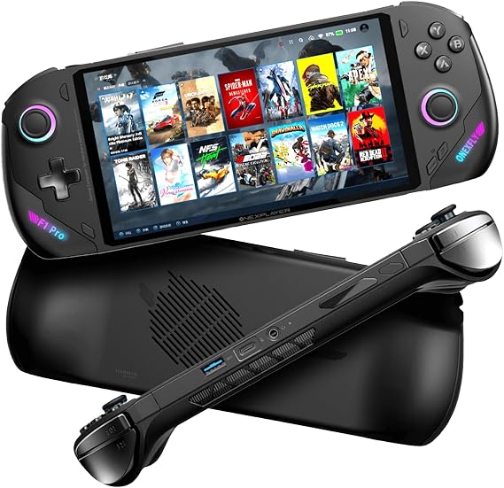 ONEXPLAYER ONEXFLY F1 Pro Gaming Handheld PC | AMD Ryzen 7 8840U | 32GB LPDDR5X RAM | 1TB PCIe 4.0 SSD | 7" 144Hz OLED Display | Windows 11 | Portable Gaming Console