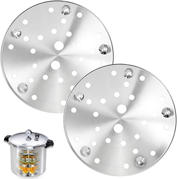 2 Pack 85707 Pressure Canner Rack, 11-Inch Stainless Steel Canning Rack Universal Pressure Cooker Rack Compatible with Presto Canners