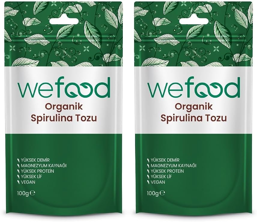 Wefood Spirulina Tozu 100 gr 2'li