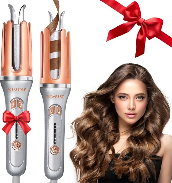 KIMUSE Automatic Rotating Curling Iron, 1.25 Inch