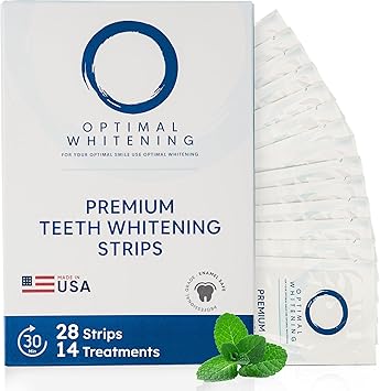 Teeth Whitening Strips for Sensitive Teeth | 14-Day Full Treatment Whitening Kit | Fast-Acting Whitening | Removes Tough Stains | Easy to Use, Comfortable Fit | Self Care & Personal Care Products