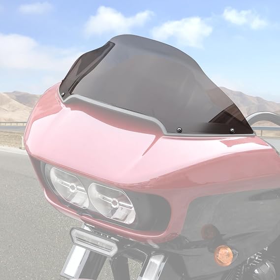 8" Windshield for Harley Road Glide 2015-2024 (Dark Tinted) | Wind Shield Windscreen Air Deflector for Road Glide 3 FLTRT 23-later Accessories, PC Plastic, High-Impact, Easy Installation