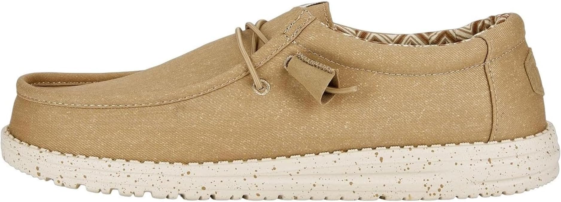 Hey Dude Wally Stretch Mens Loafer Shoes in Light Grey