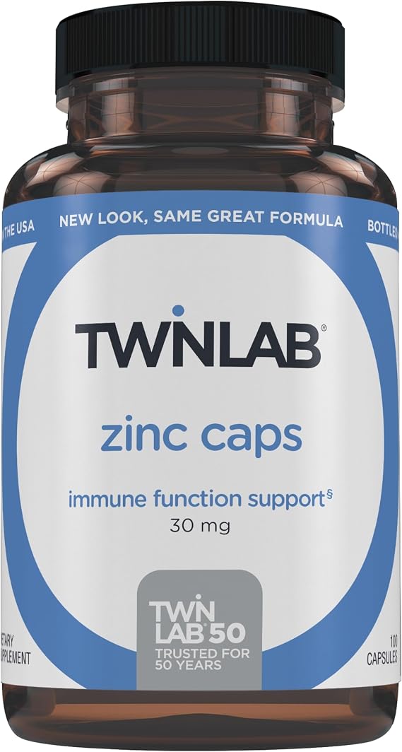 Twinlab Zinc Caps, Immune Support 100 Capsules