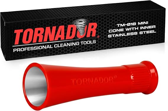 Tornador Mini Cone TM-018 with Inner Stainless Steel | Replacement Cone Mini Z-007 | Reinforced Interior Design | Perfect for Automotive Detailing