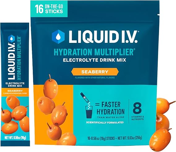 Liquid I.V. Hydration Electrolyte Seberry, 16 Count