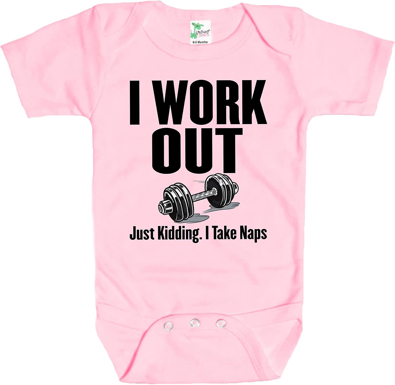 Rapunzie Baby Bodysuit - I Work Out Just Kidding I Take Naps Baby Clothes for Infants