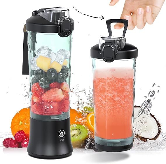 Portable Blender Personal Size Blender for Shakes and Smoothies 6 Blade Mini Blender 20oz for Kitchen Home Travel