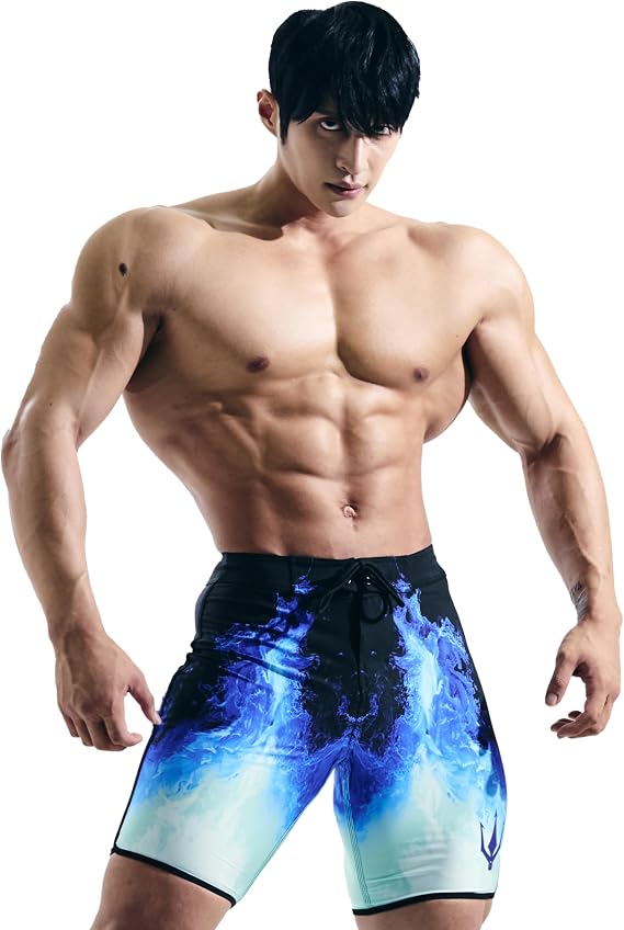 FIED IFBB 15inch Mensphysique Board-Shorts Posing Trunks Competition NPC