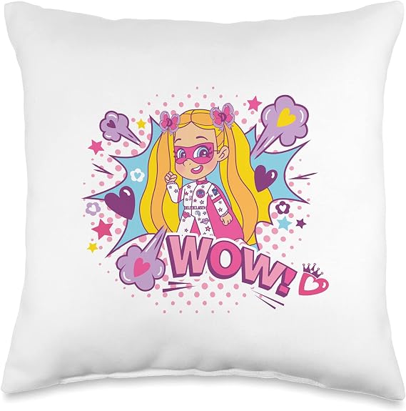 Love Diana Super Hero Character Throw Pillow