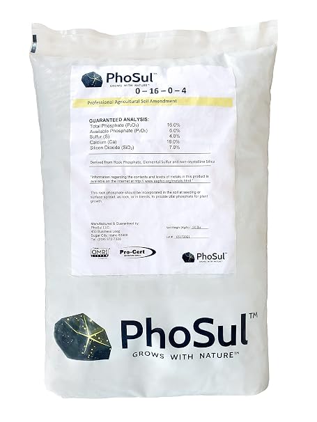 PhoSul Granular Rock Phosphate with Added Sulphur 0-8-0, 50lb Bag