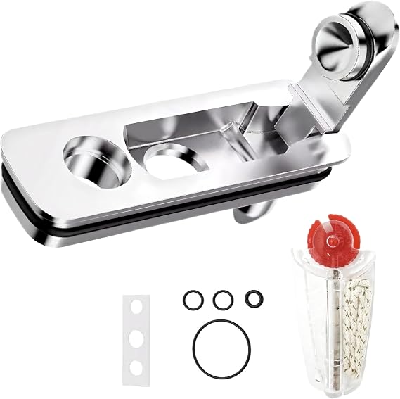 Lighter Gasket Seal, Lighter Repair Kit Compatible with Zippo Lighter,Anti-Evaporation Accessories,Refillable Lighter Parts - Wick,Flint Stone,Cotton Felt Pad,Rubber Rings and Metal Gasket