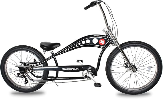 26 Vancouver Complete Cruiser Bikes Stretch Steel Frame Single-Speed & 7-Speed High Rise Handlebars & Low Handlebars Fat Tires Adult Beach Cruiser Chopper Bike Multiple Color