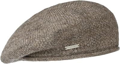 Seeberger Beret with Rolled Edge Women Dark Beige One Size