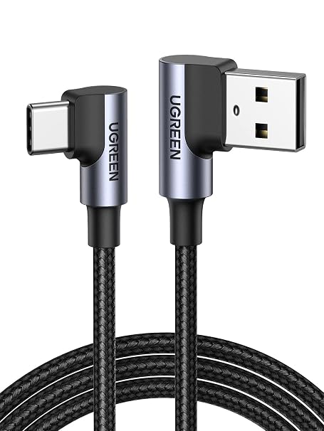 UGREEN USB to USB C Cable Right Angle 3A 90 Degree 1M