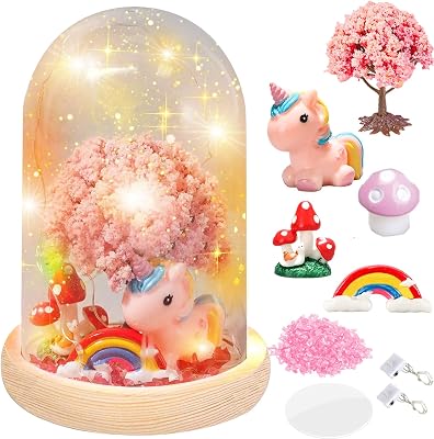 Unicorn Gifts for Girls, Arts and Crafts for Kids Age 4-10, DIY Unicorn Night Light Teen Toys, Birthday Christmas Easter Gifts for 8-12 Year Old Girls, 5 6 7 8 Year Old Girl Gifts