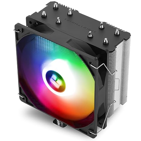 TR-Thermalright Assassin X 120R SE ARGB CPU Cooler-4 Heat Pipes, Quiet 120mm PWM Fan, for AMD AM4 AM5,Intel LGA1851/1700/115x/1200,PC Cooler