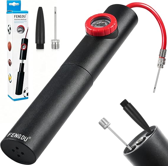 Ball Pump for Sports Balls Hand Air Pump for Football, Basketball, Soccer Ball, Volleyball | Portable Air Pump for Sports Equipment, Inflatables & Pool