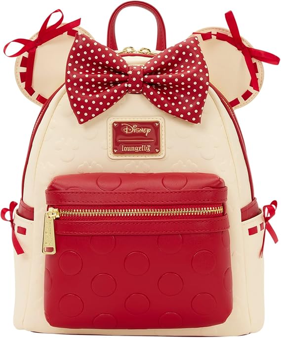 Loungefly Minnie Mouse Rock the Dots Coquette Mini Backpack
