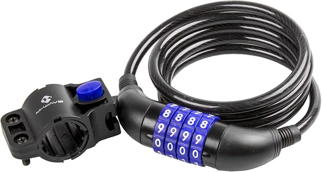 M-Wave Spiral Combination Bicycle Cable Lock