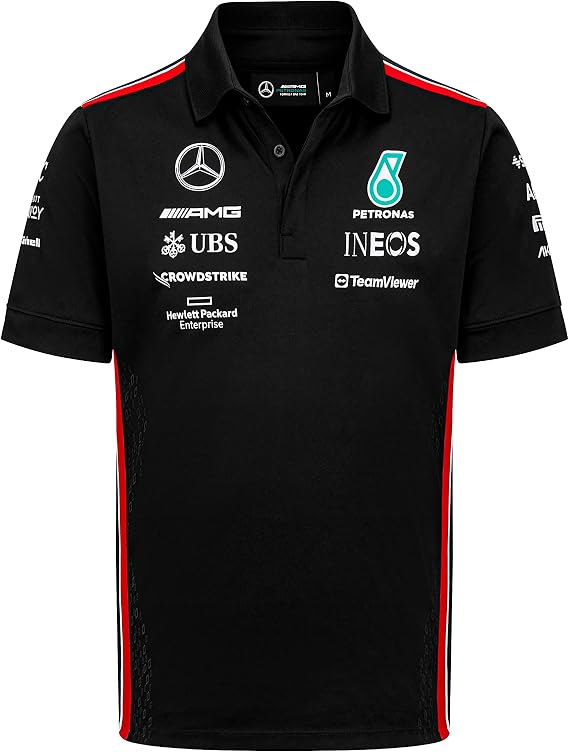 Mercedes AMG Petronas Formula One Team - 2023 Team Polo - Black - Men - Size: L
